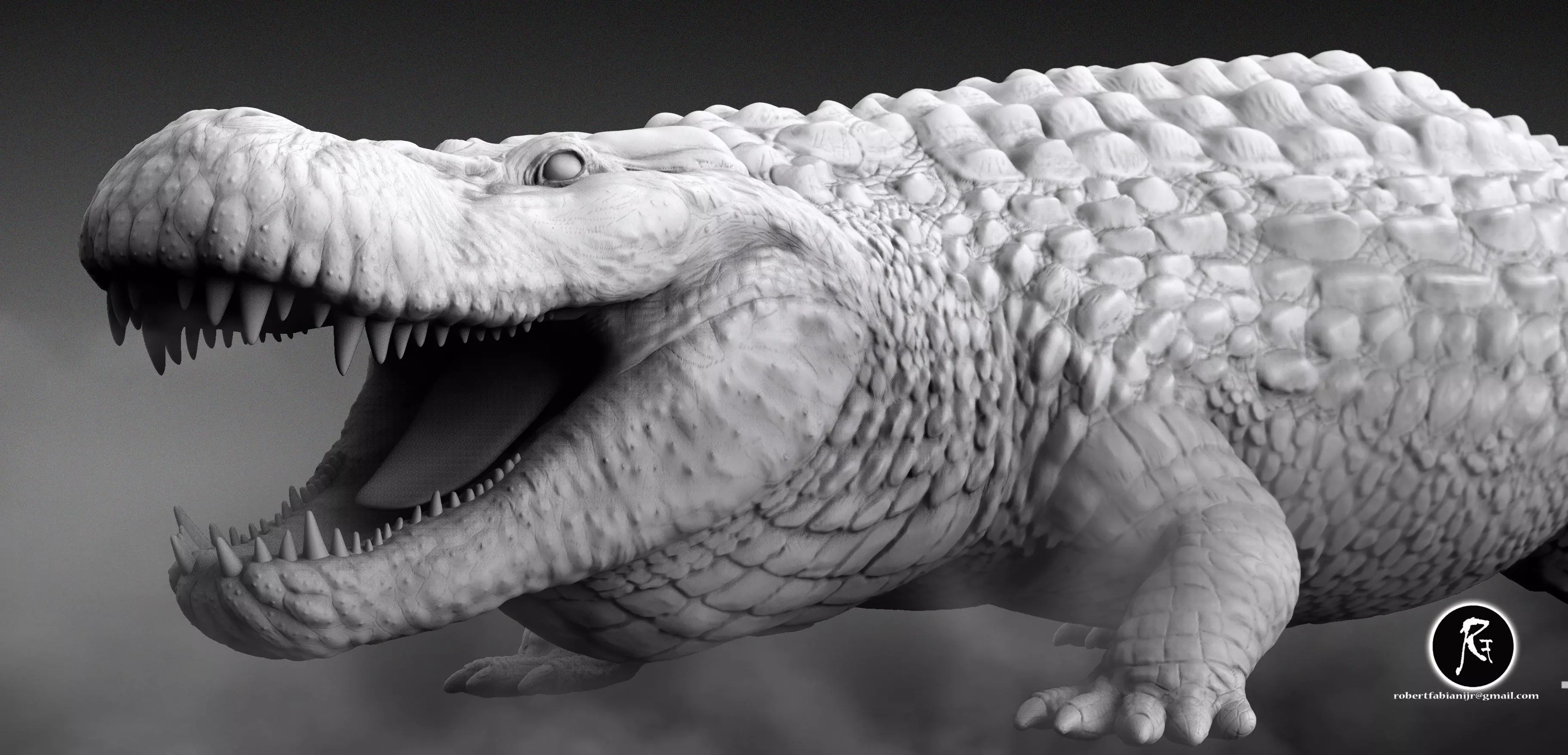 Purussaurus 3D print model_4