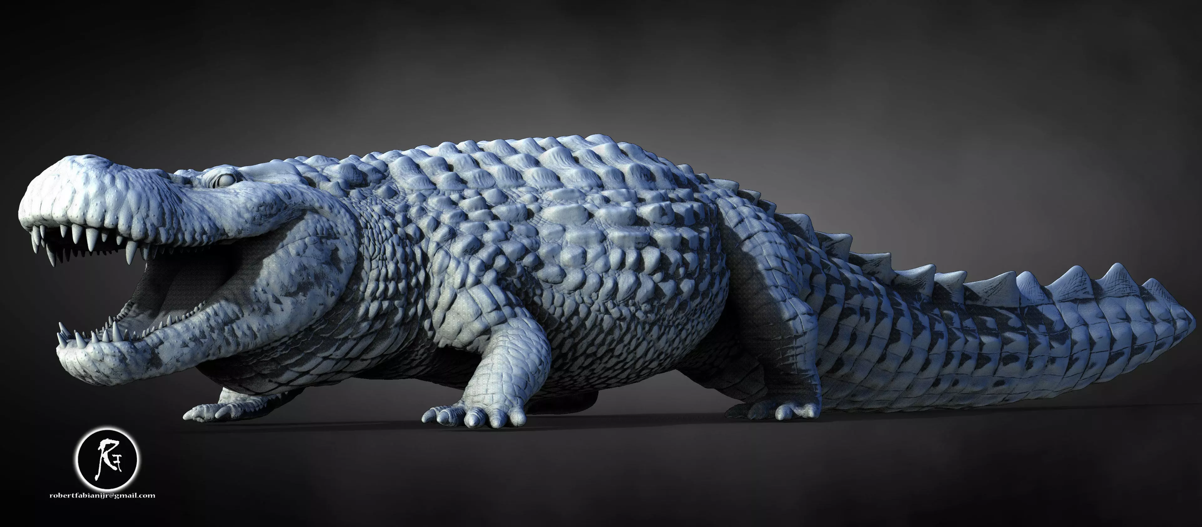 Purussaurus 3D print model_3