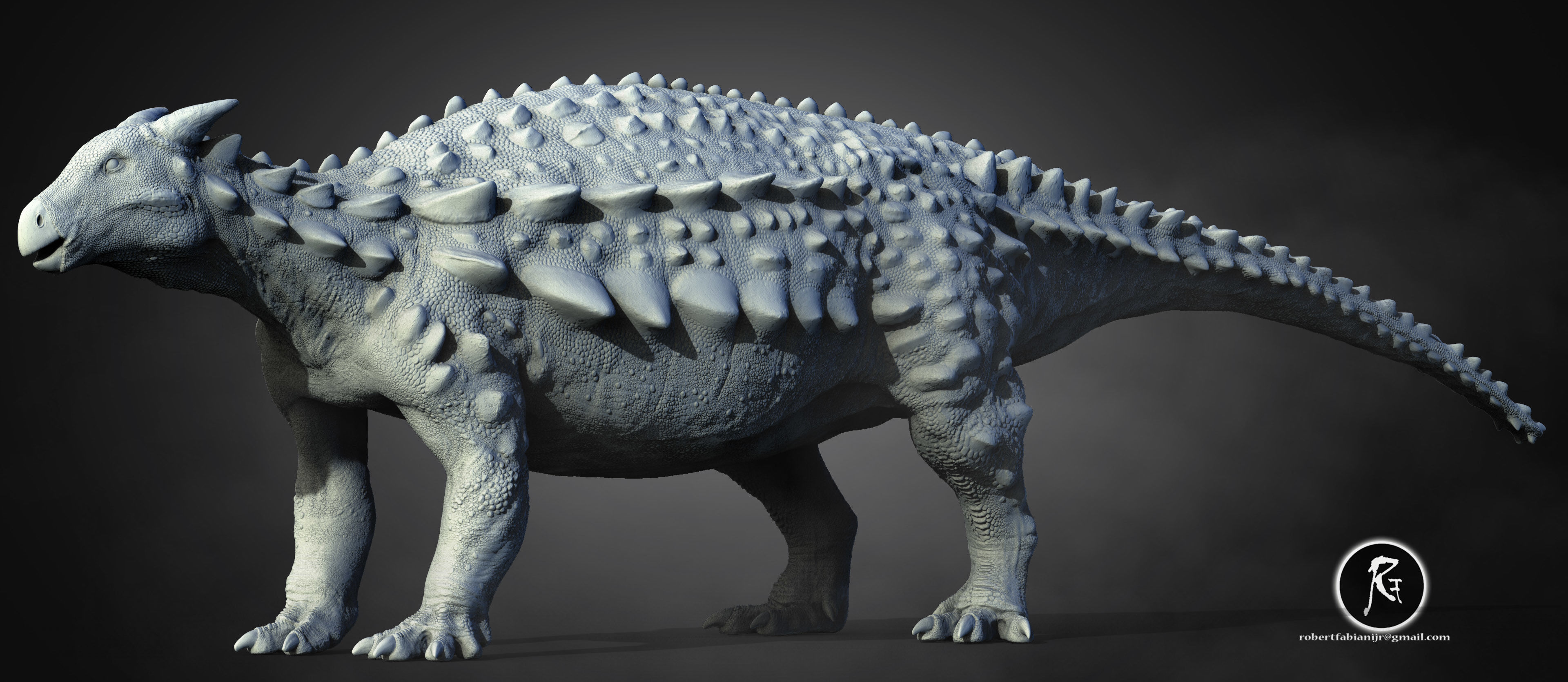 Scelidosaurus  3D print model_1