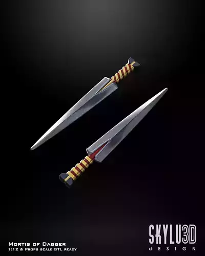Dagger of Mortis figure custom part 3D model