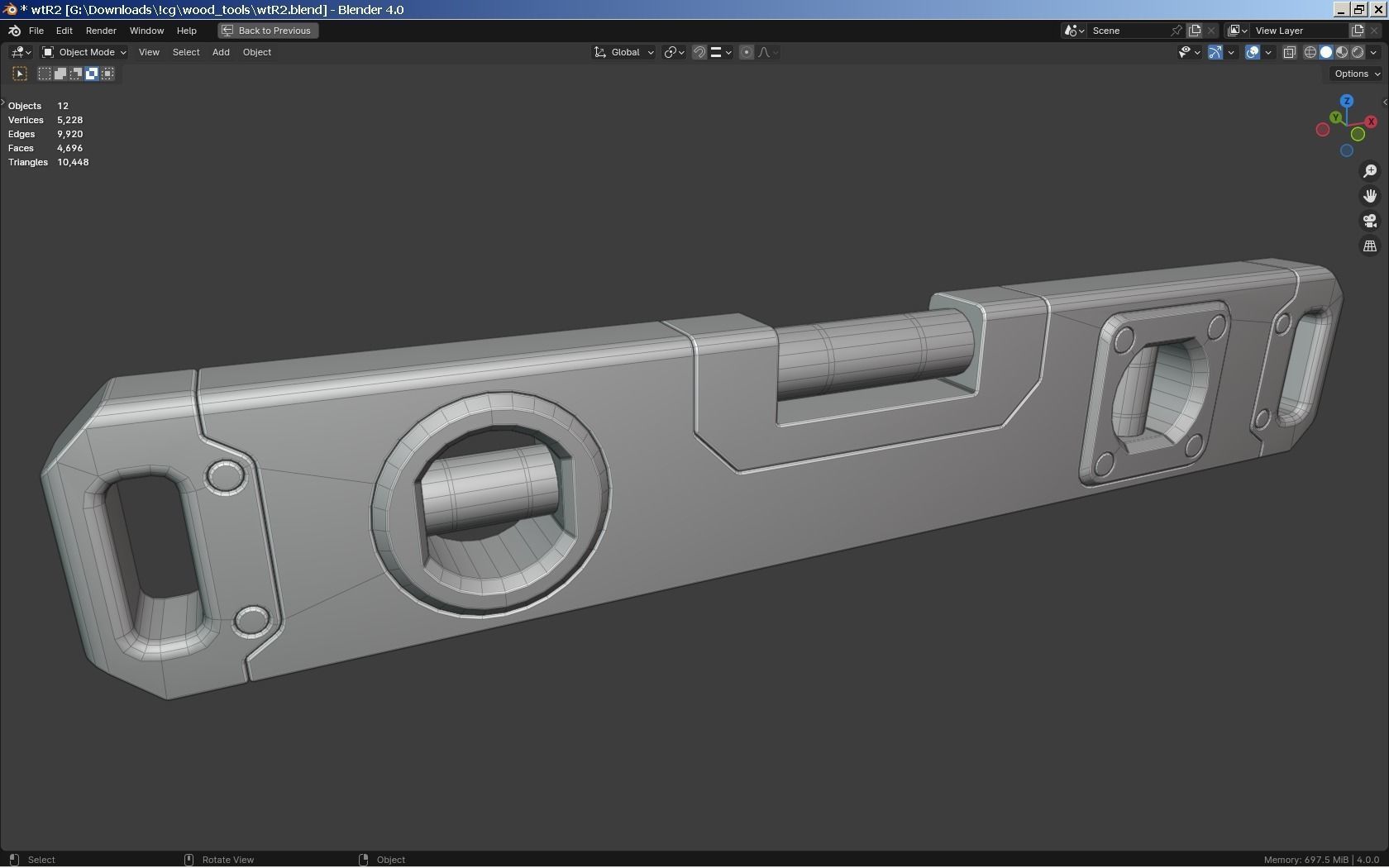 Woodworking Tools Set 3D model_26