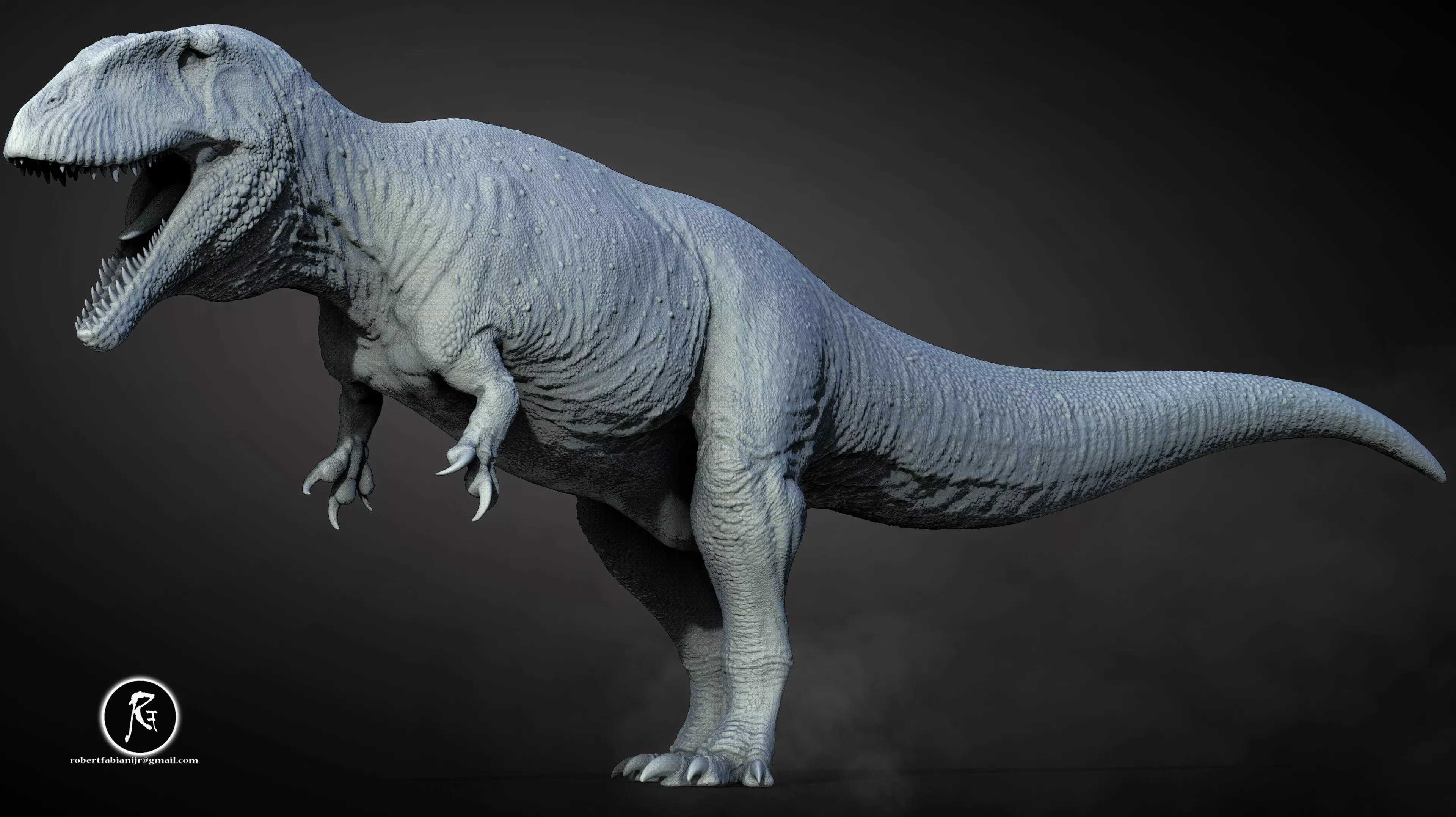 Carcharodontosaurus 3D print model_2