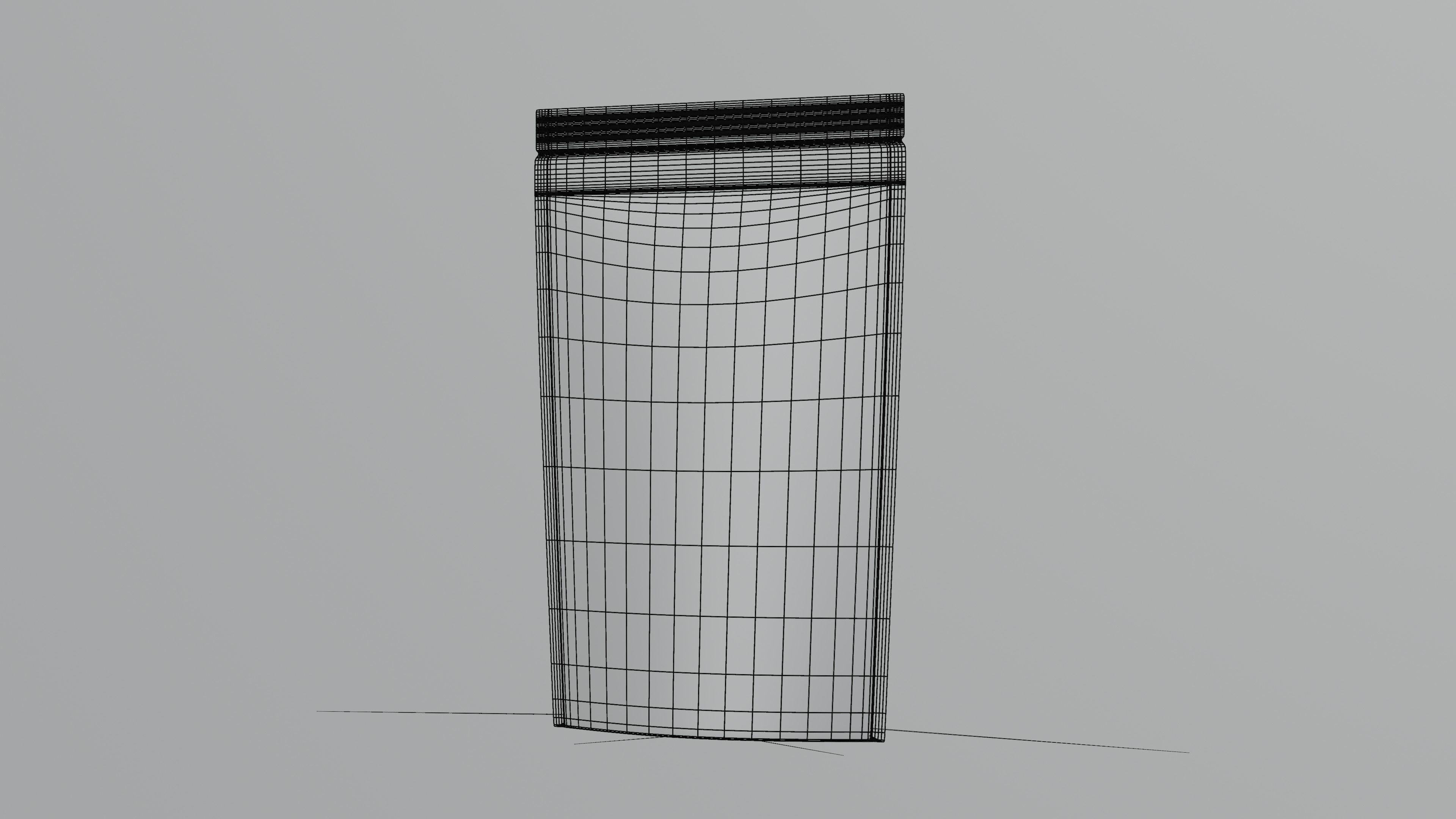 Plastic Pouch Bag 3D Model for Mockups 3D model_8