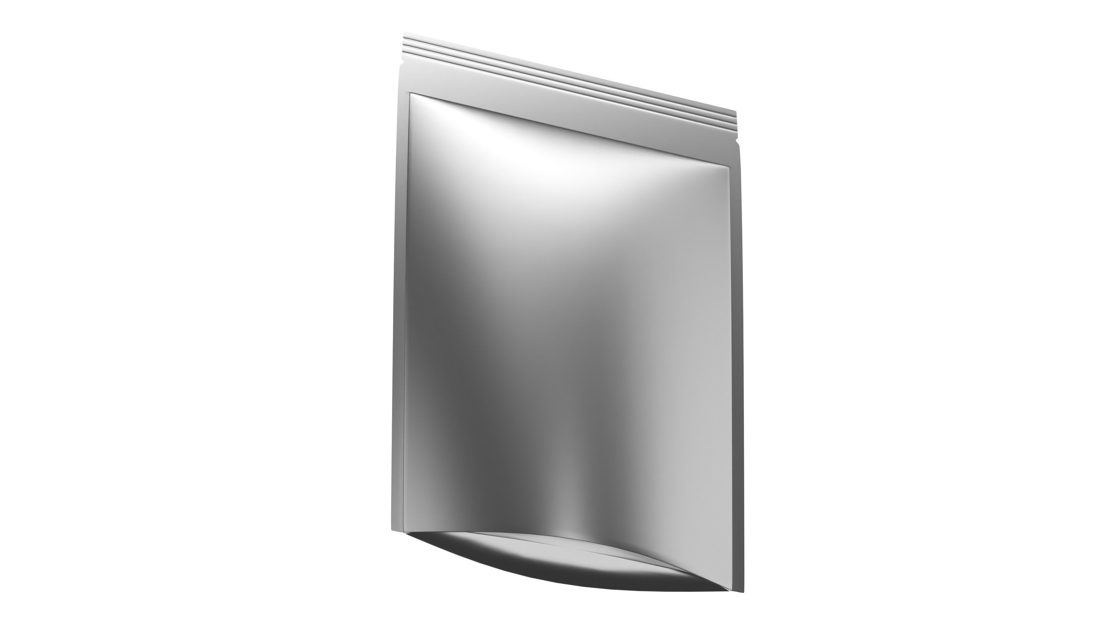 Plastic Pouch Bag 3D Model for Mockups 3D model_4