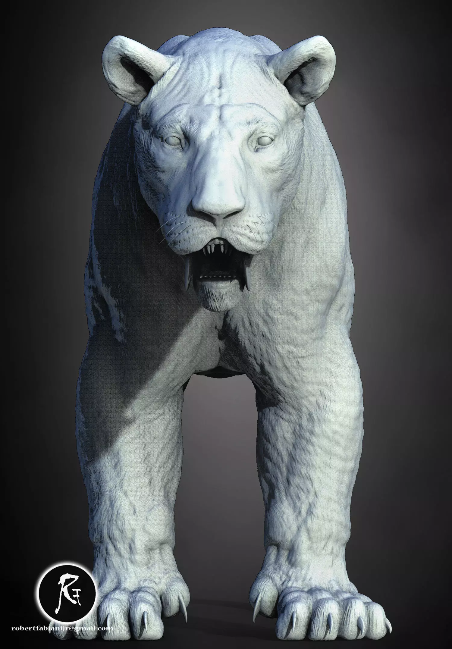 Smilodon The Iconic Saber-Toothed  3D print model_4