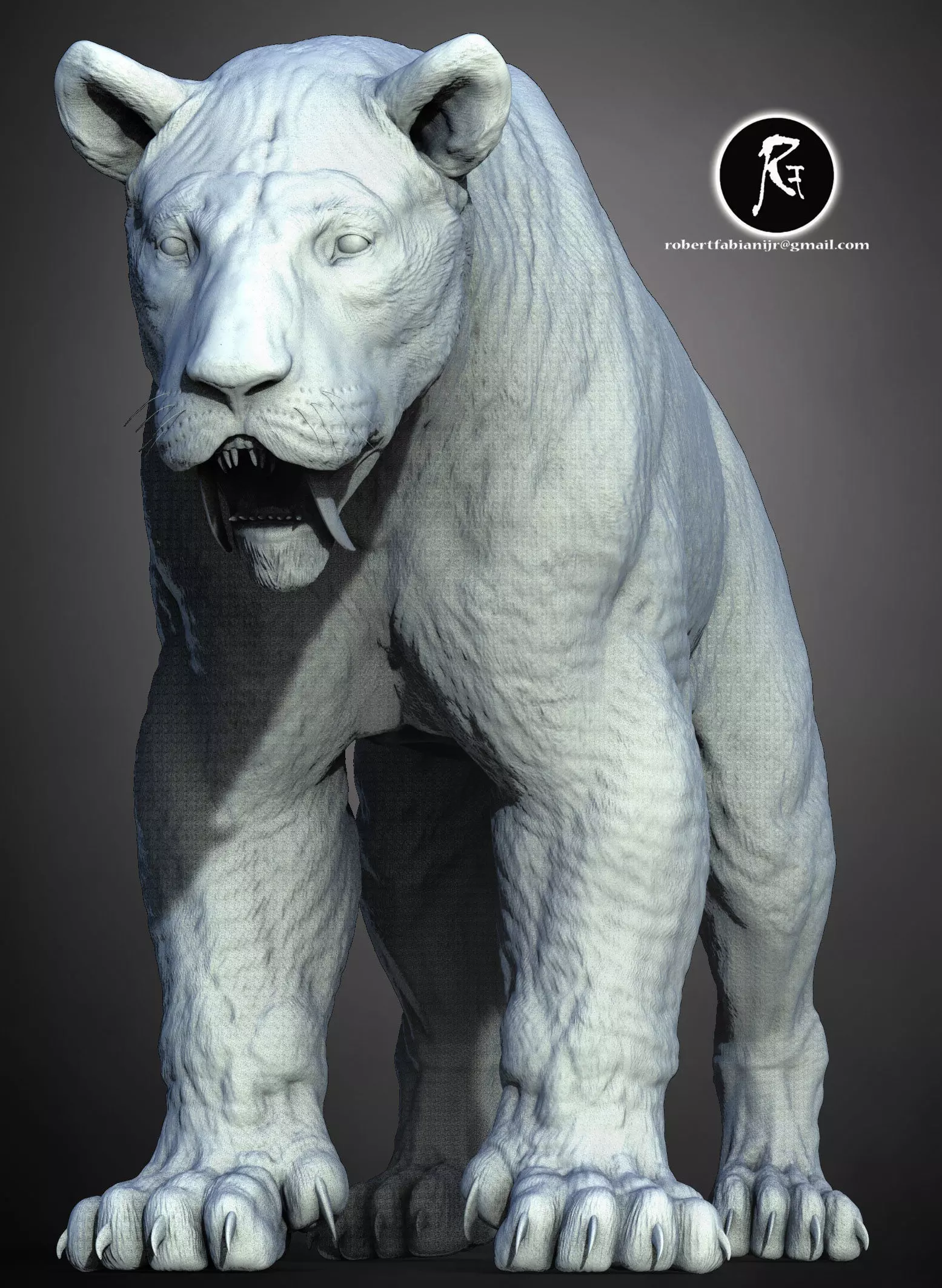 Smilodon The Iconic Saber-Toothed  3D print model_3