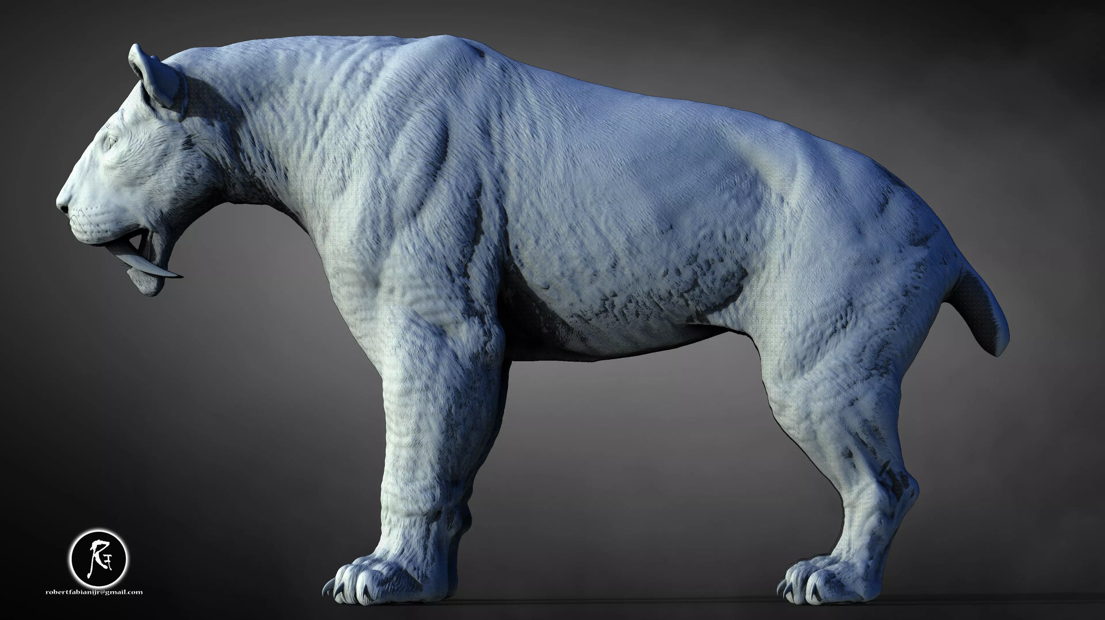 Smilodon The Iconic Saber-Toothed  3D print model_5