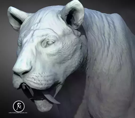 Smilodon The Iconic Saber-Toothed  3D print model