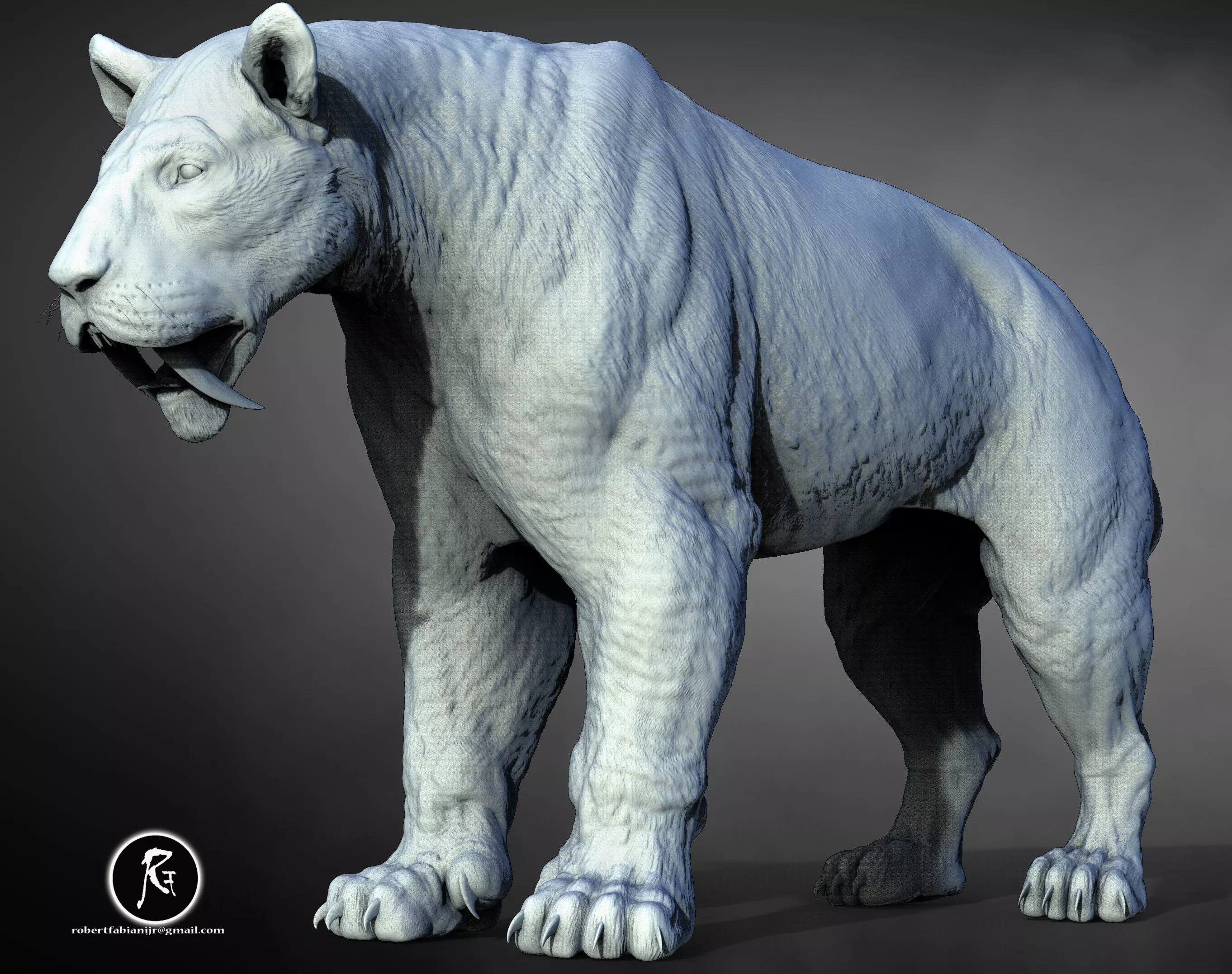 Smilodon The Iconic Saber-Toothed  3D print model_1