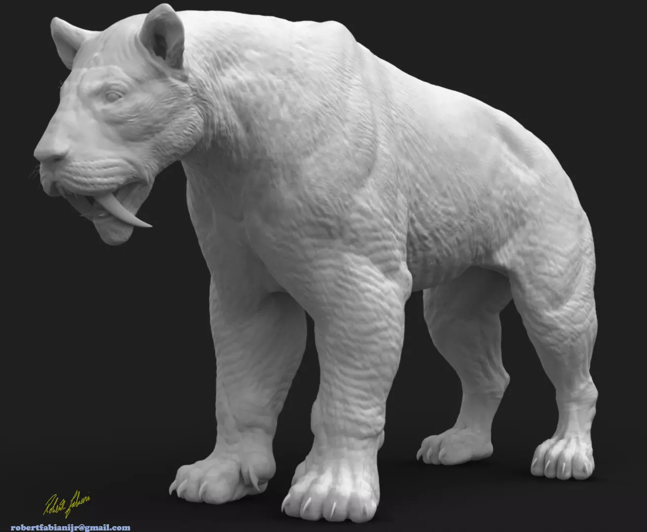 Smilodon The Iconic Saber-Toothed  3D print model_2