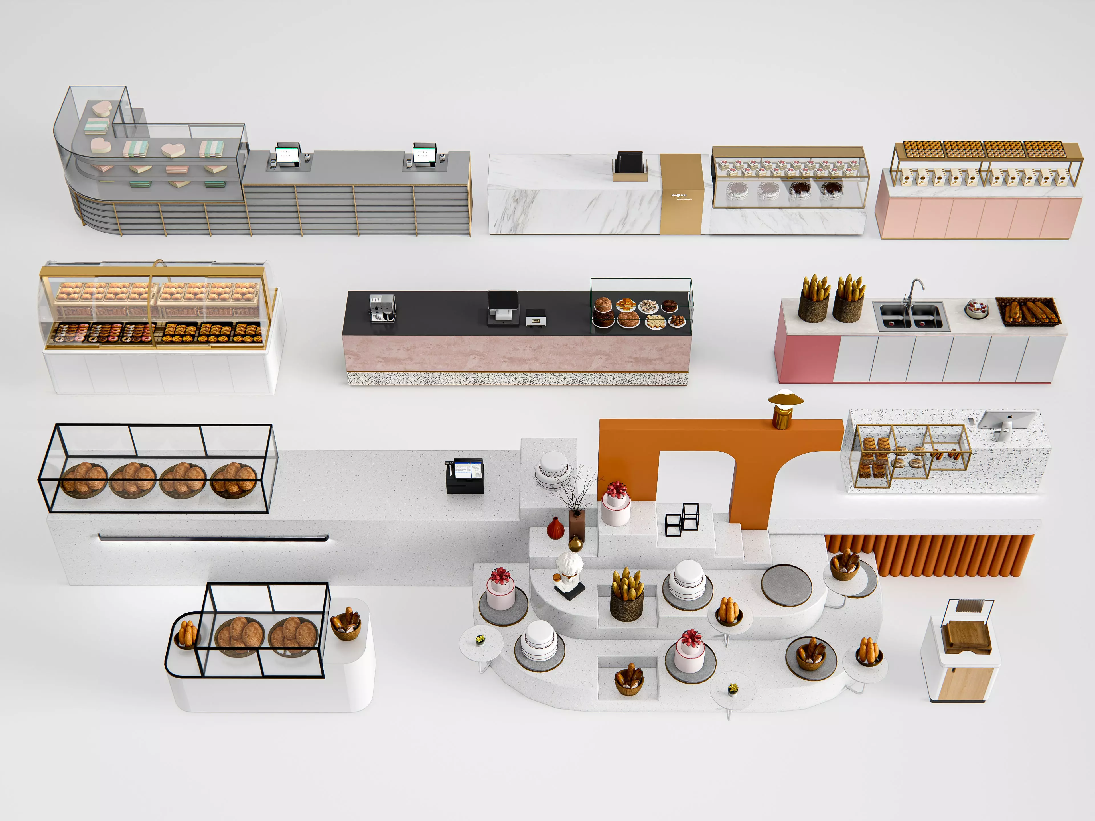 Bakery interior 6 3D model_0