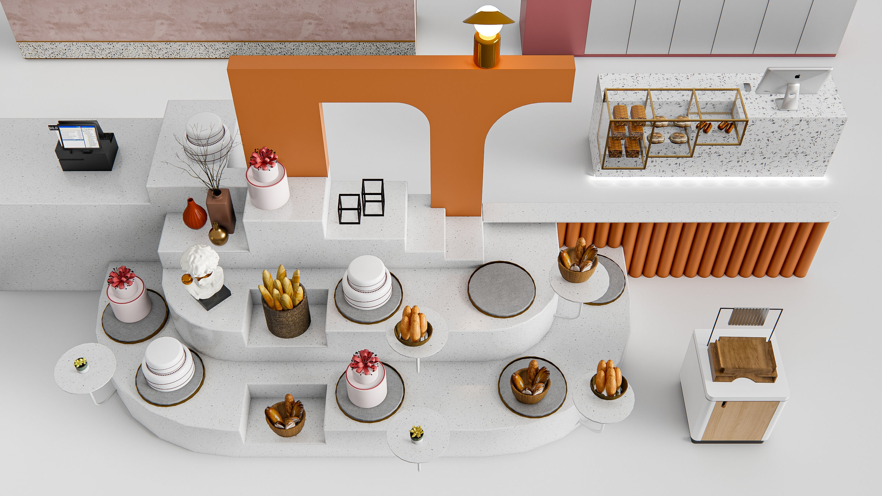 Bakery interior 6 3D model_1