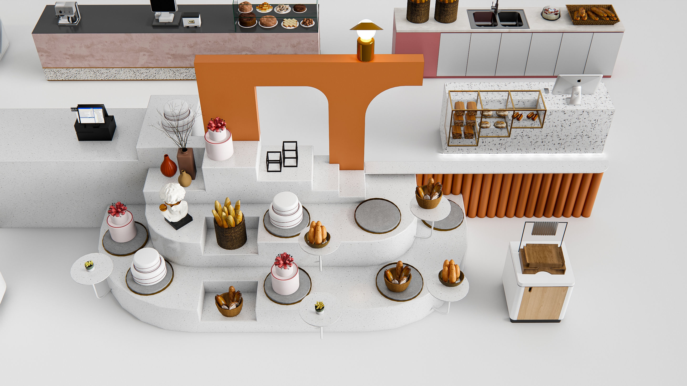 Bakery interior 6 3D model_3