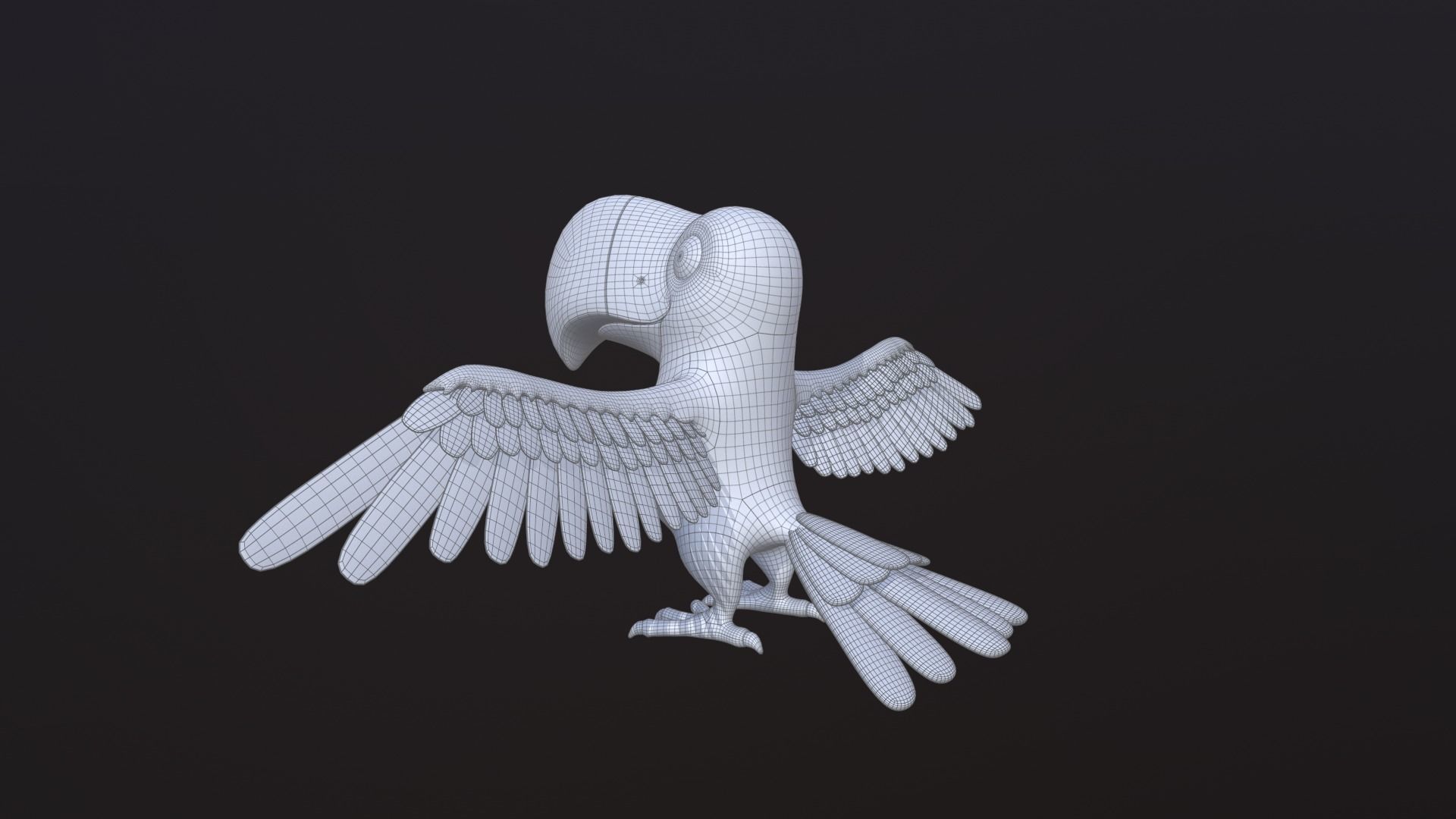 Asset - Cartoons - Animal -Toucan Rigged 3D model  3D model_15