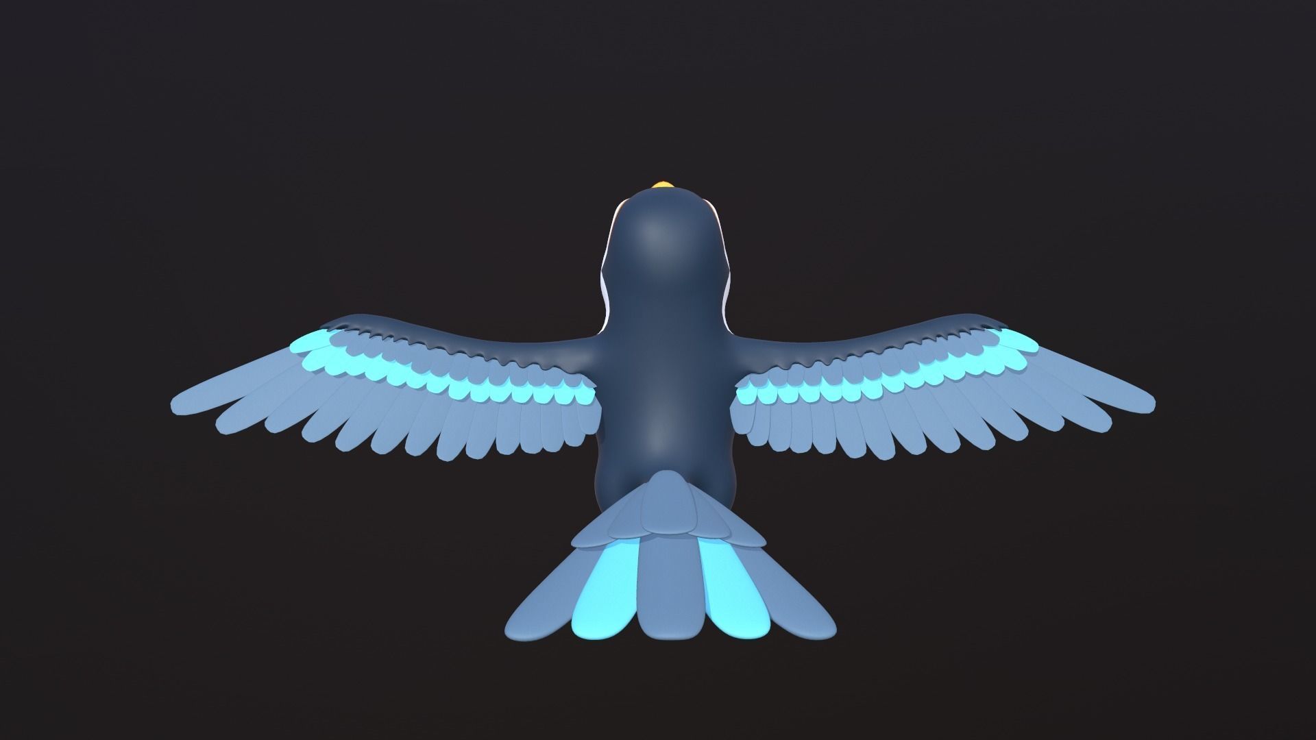 Asset - Cartoons - Animal -Toucan Rigged 3D model  3D model_6