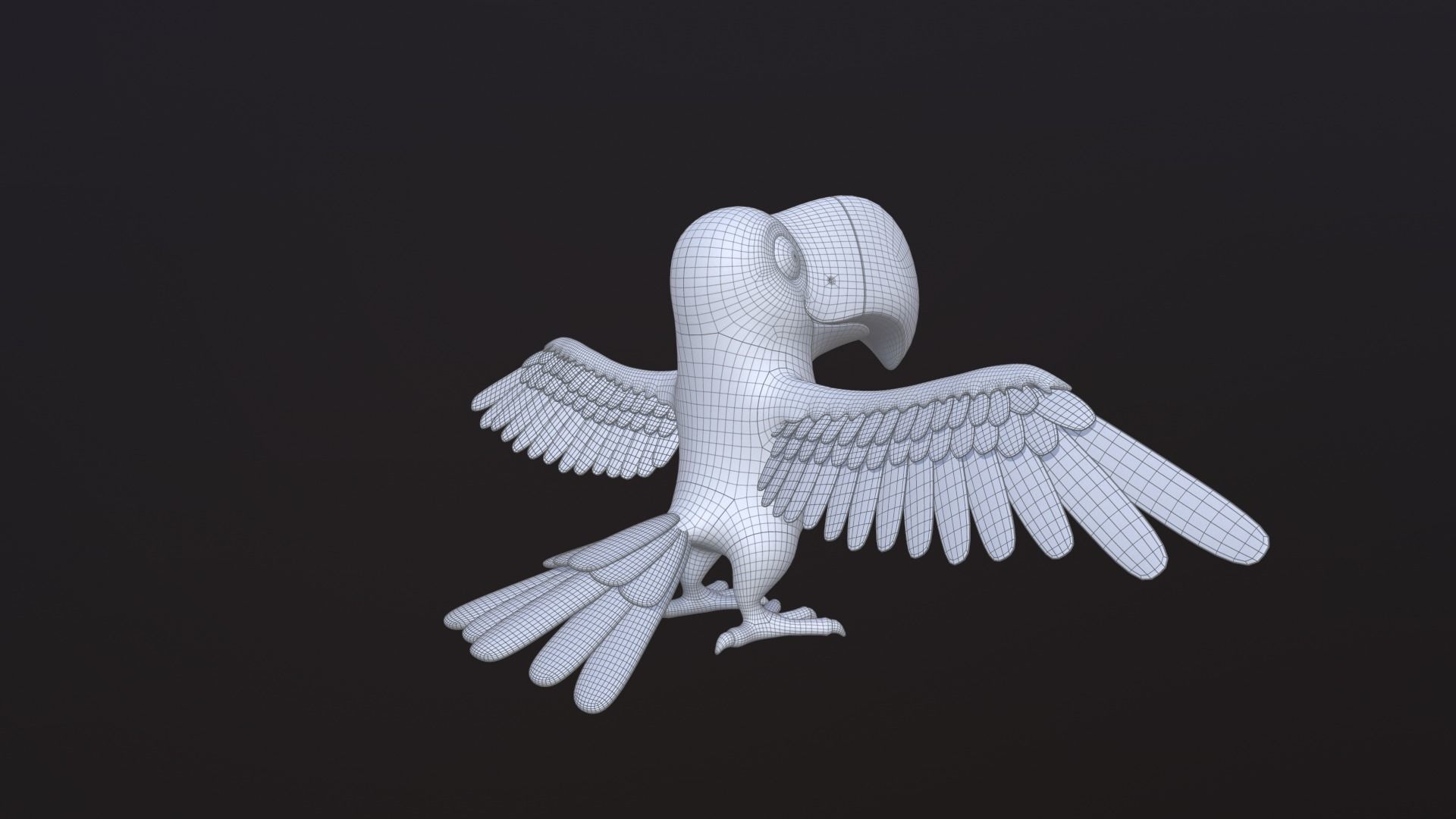 Asset - Cartoons - Animal -Toucan Rigged 3D model  3D model_13