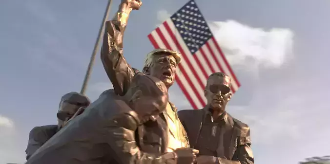 Trump statue 3D model