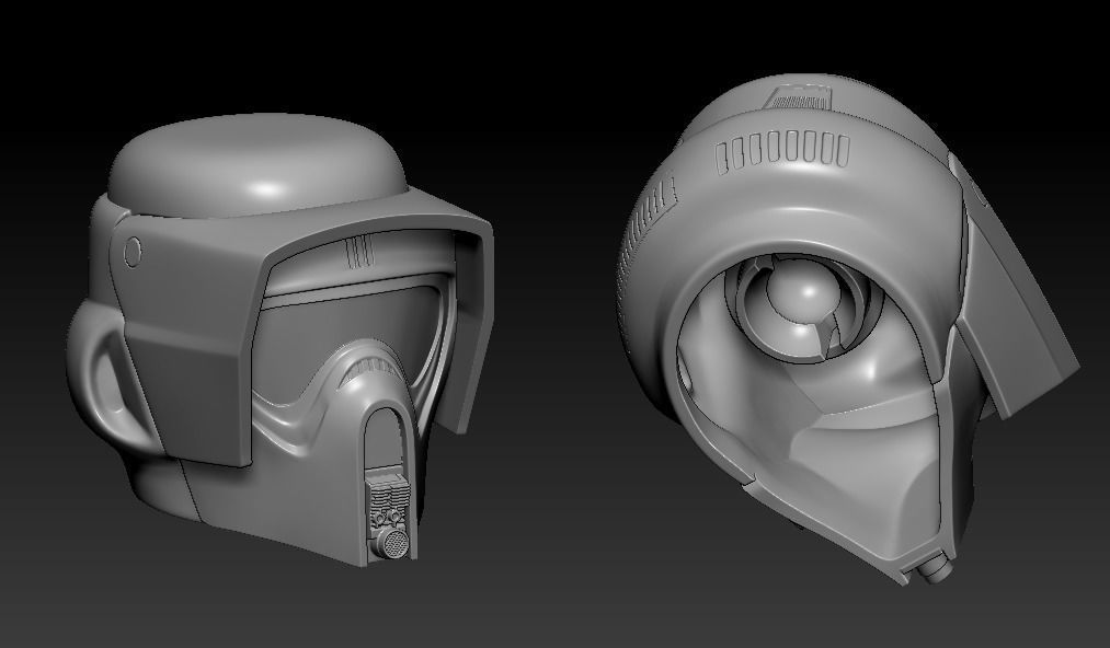Scout Trooper One6 Scale Custom STL Files 3D print model_1