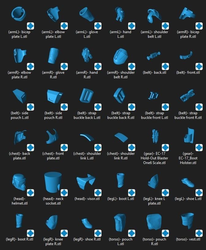 Scout Trooper One6 Scale Custom STL Files 3D print model_7