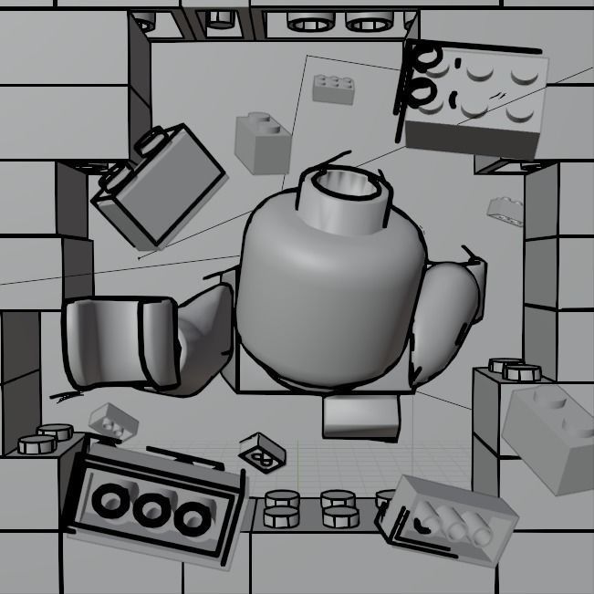 Lego Spiderman Mini Figure Model Spider Verse 3D model_1