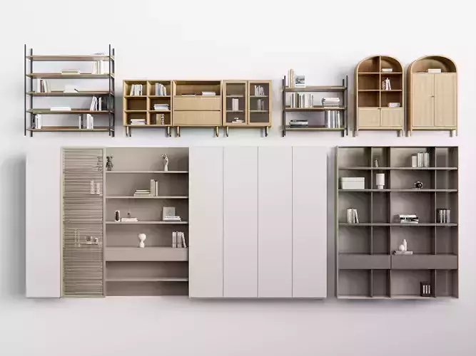 Bookcase 3 3D model
