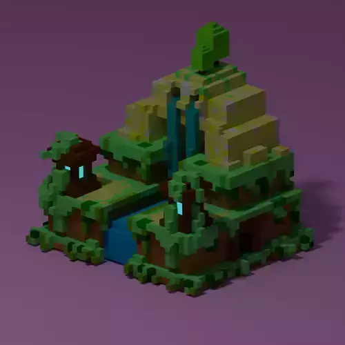 Temple Voxel Free Only Models