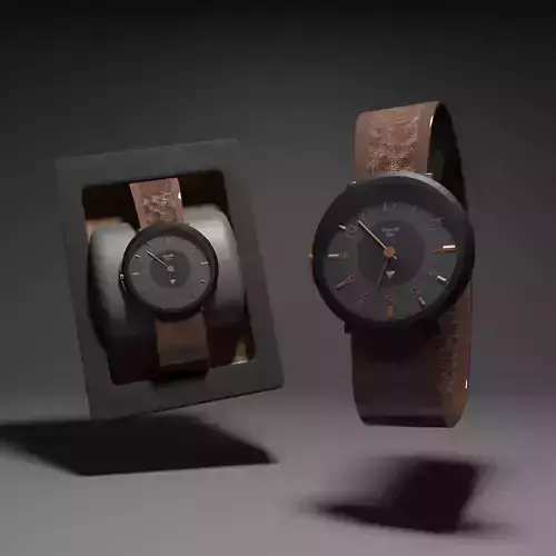 Luxury Watch Mid Poly Realistic Custom Designed Art ibby