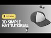 Simple Trucker Hat In Blender  3D model_1