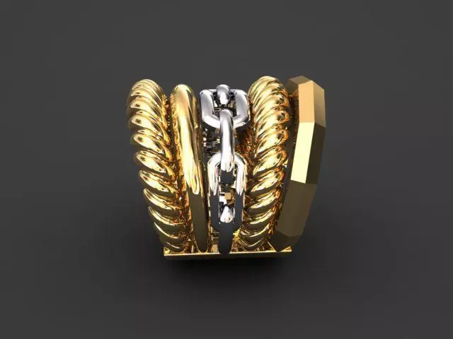 David Yurman ring 3D print model_0