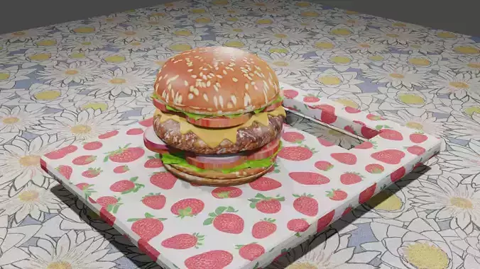 Burger High 3D model