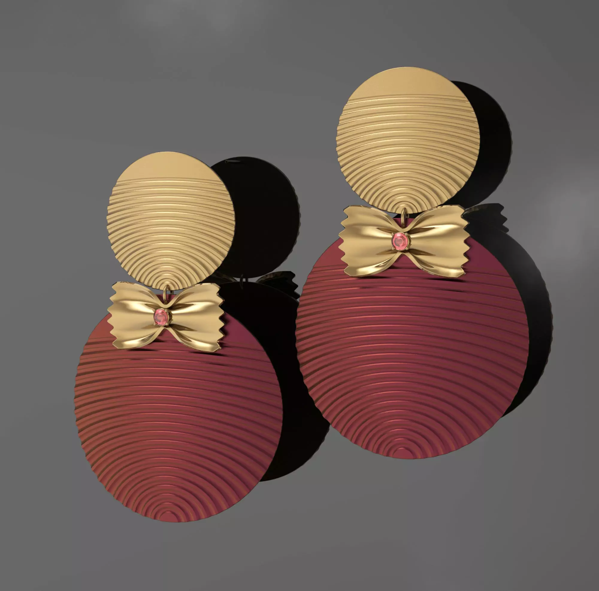 Earrings stunning doll Free 3D model