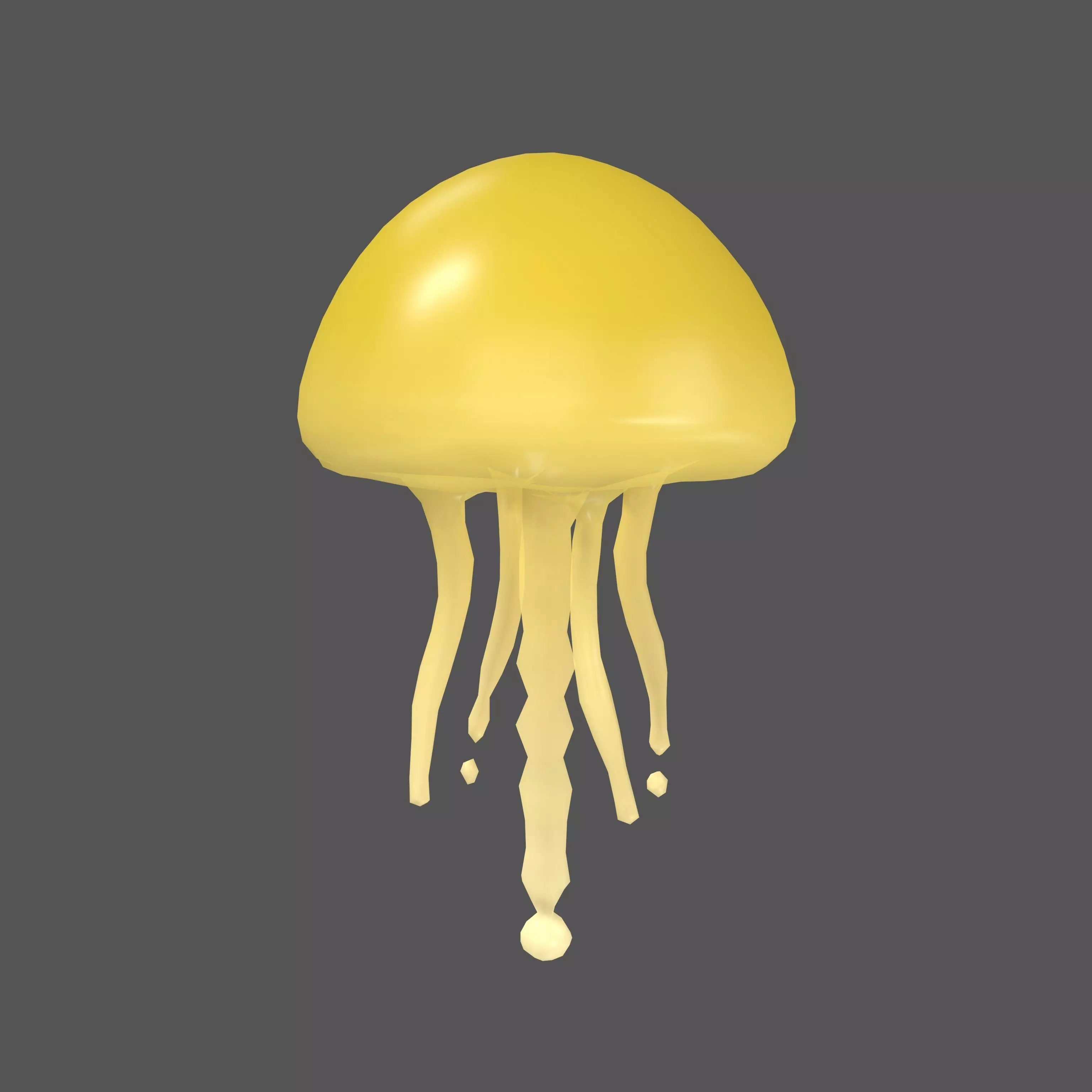 Jellyfish Monster v1 001 Low-poly 3D model