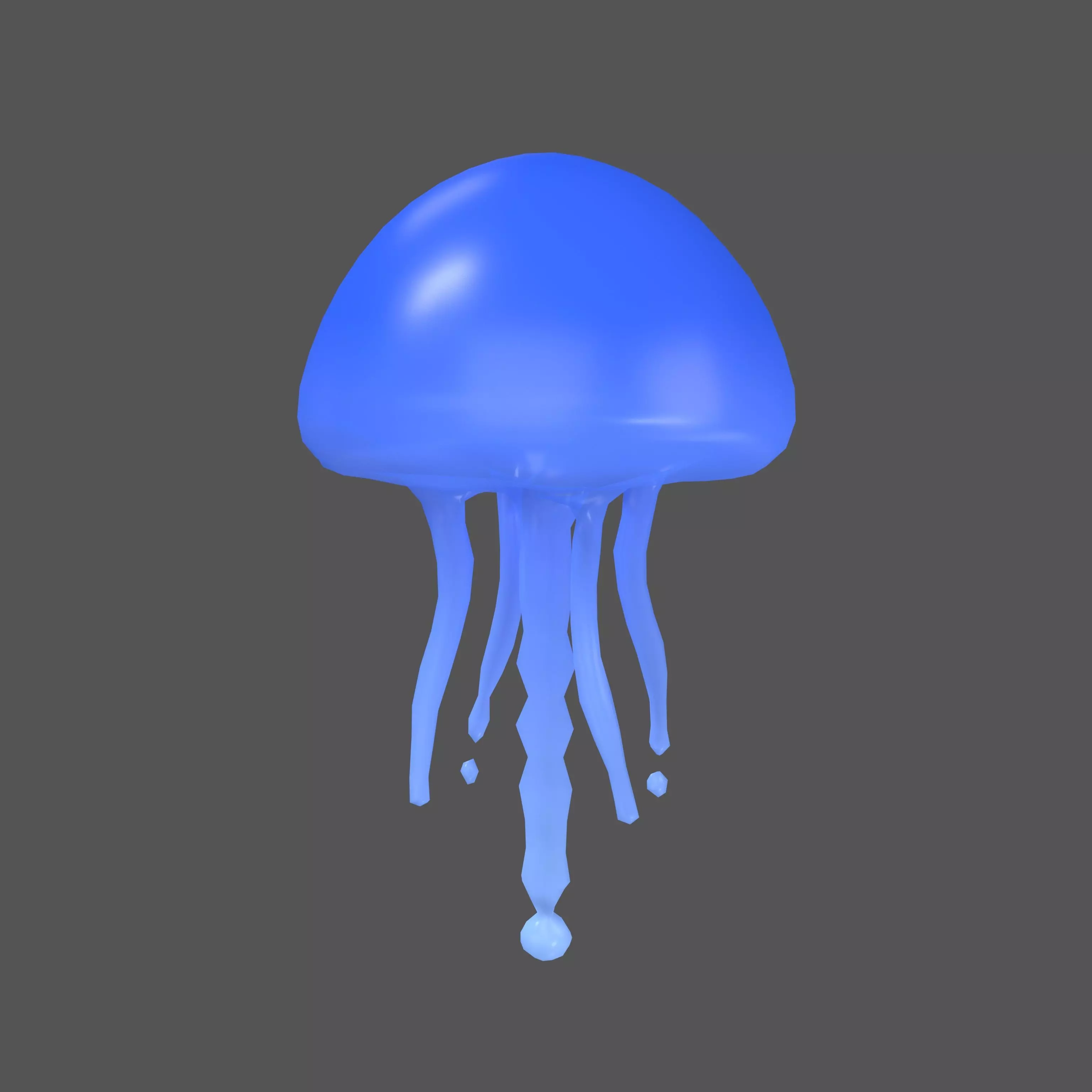 Jellyfish Monster v1 002 Low-poly 3D model