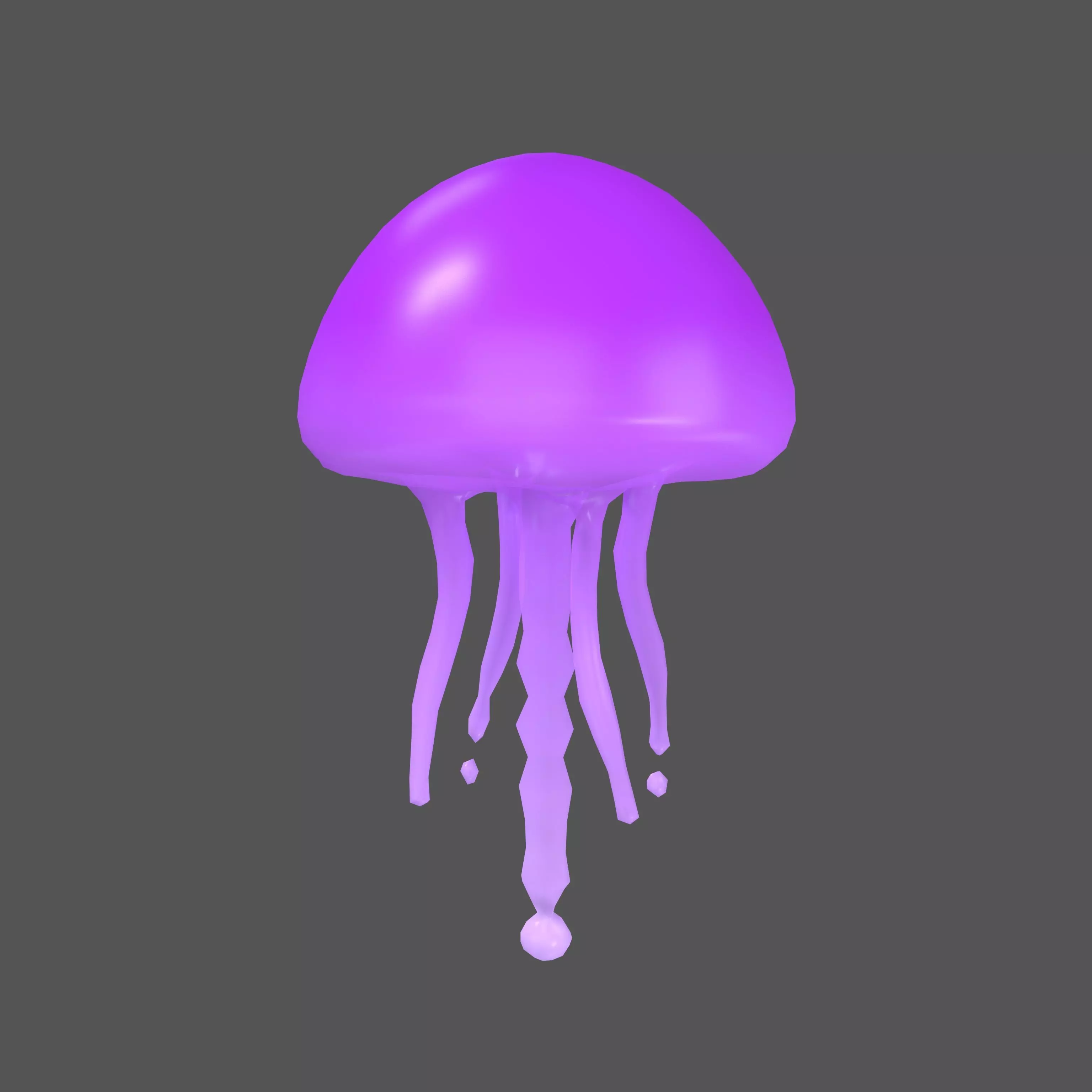 Jellyfish Monster v1 003 Low-poly 3D model_0