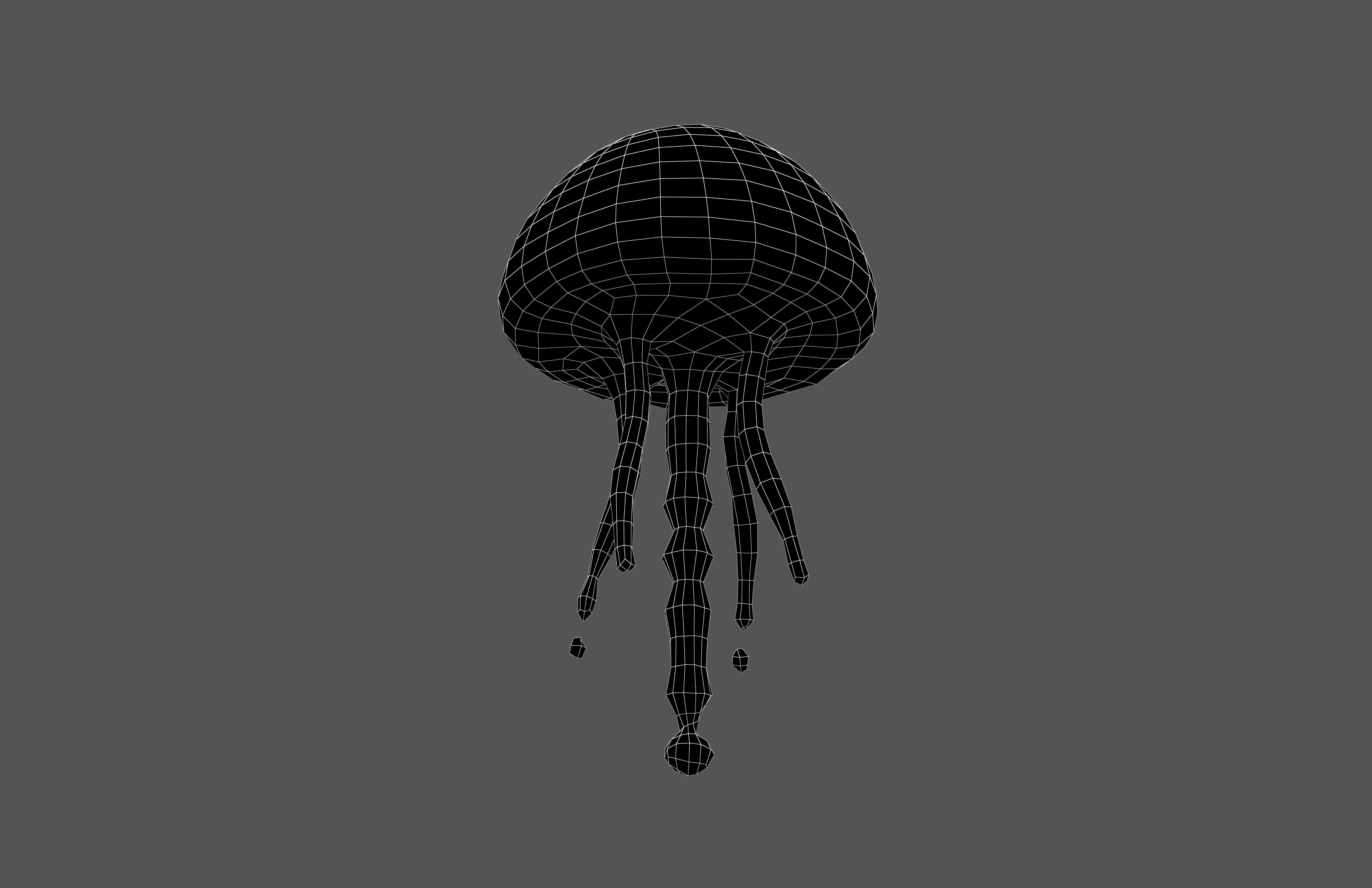 Jellyfish Monster v1 003 Low-poly 3D model_7