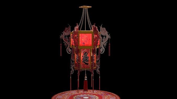 Chinese  palace lantern  3D model