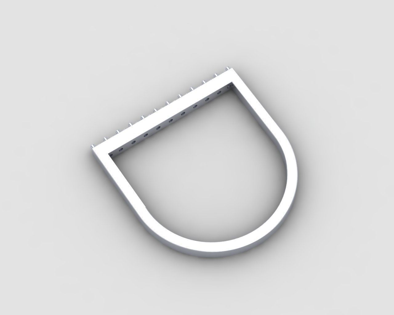 Minimal lightweight Line Ring 123-MW 3D print model_20