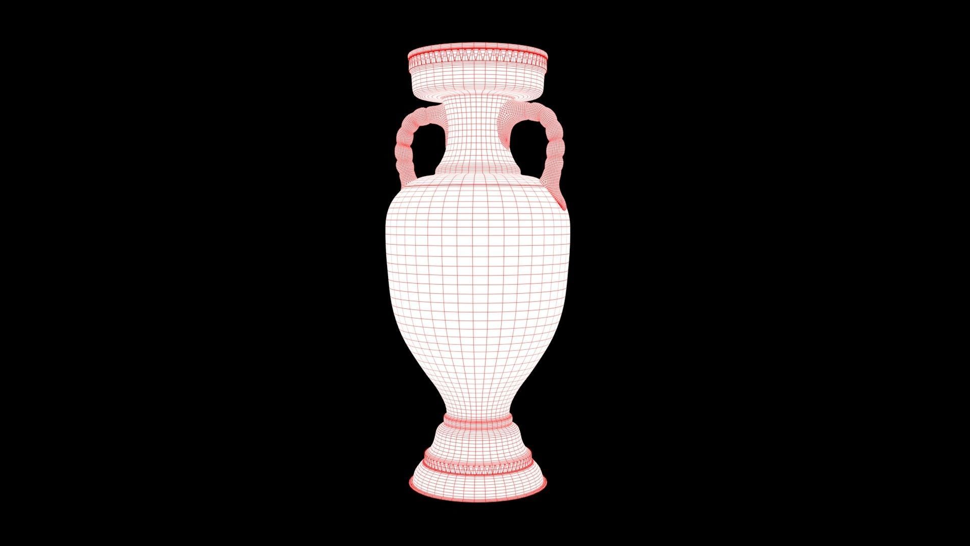 UEFA European Championship Trophy 3D model_7