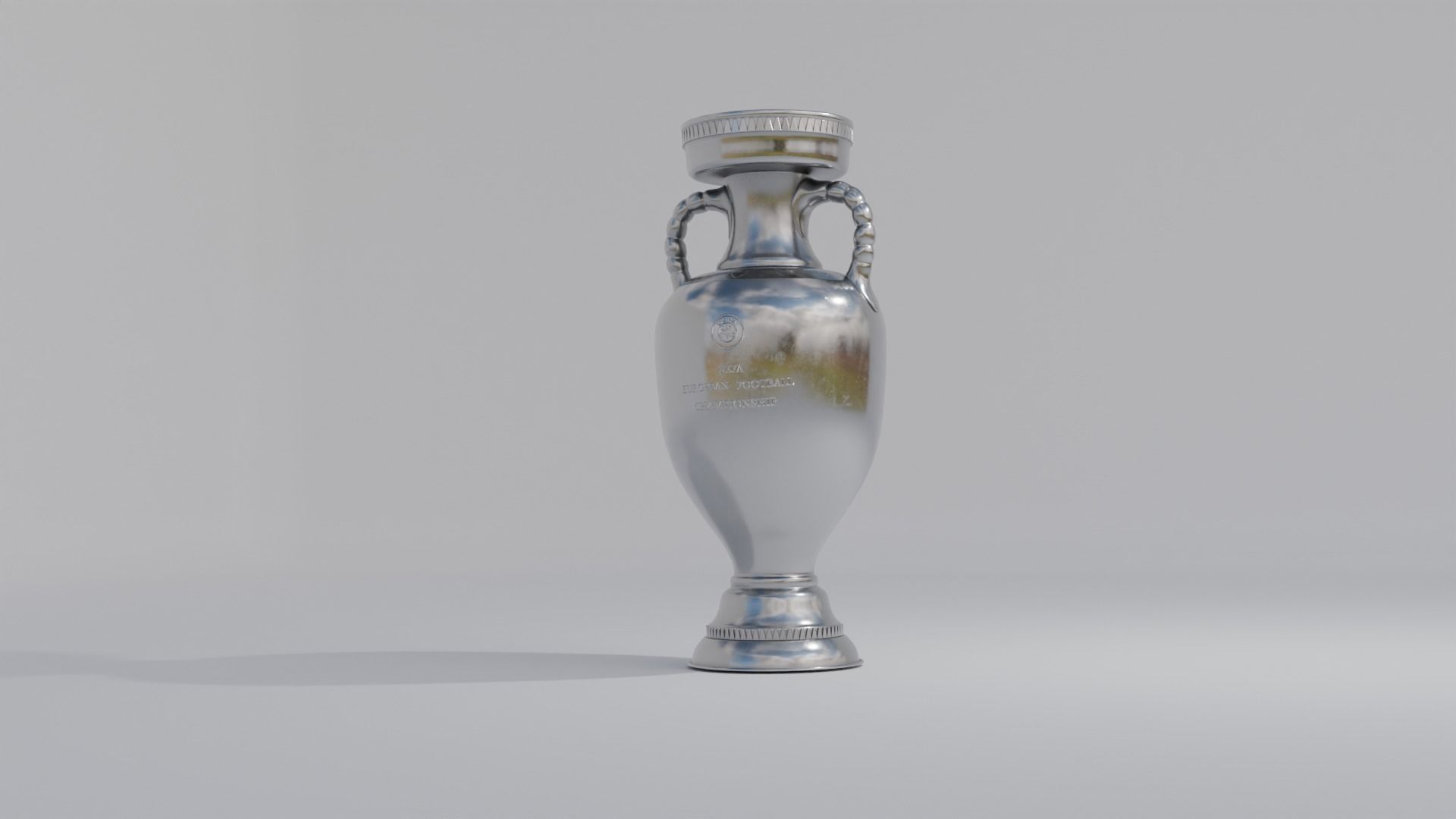 UEFA European Championship Trophy 3D model_4