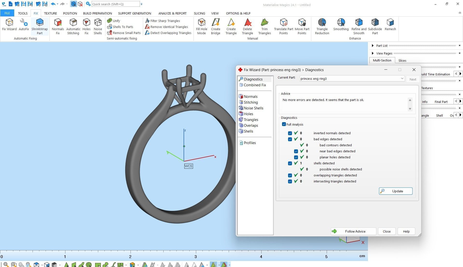 Princess Cut Engagement Ring 3D print model_22