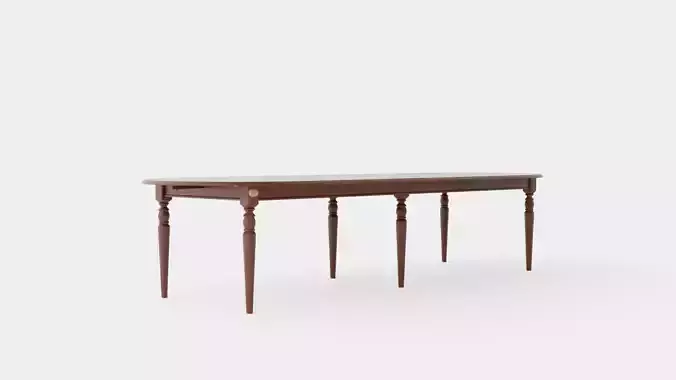 Osterville dining table rich brown