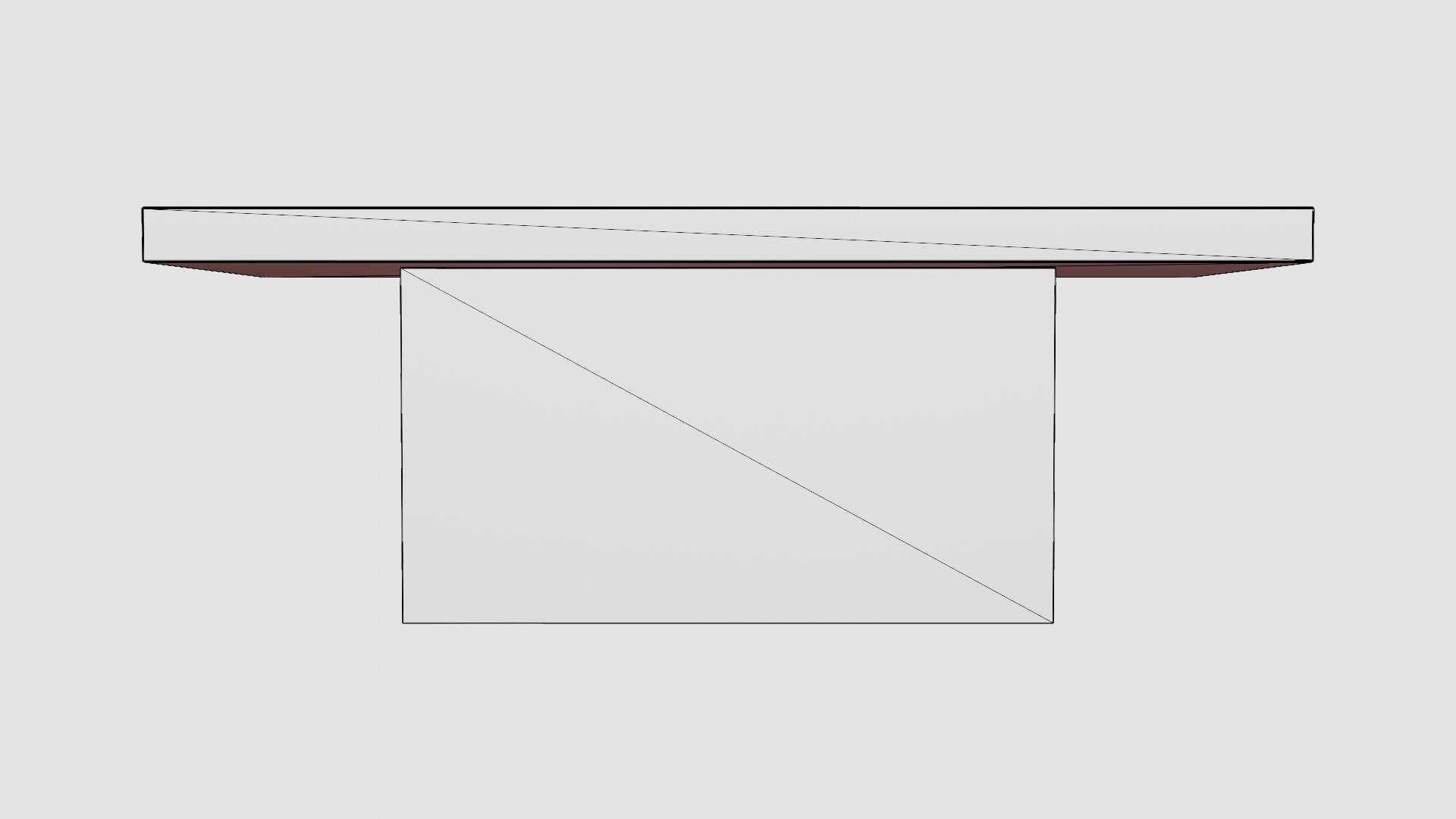 Campos dining table grey 200cm Low-poly 3D model_6