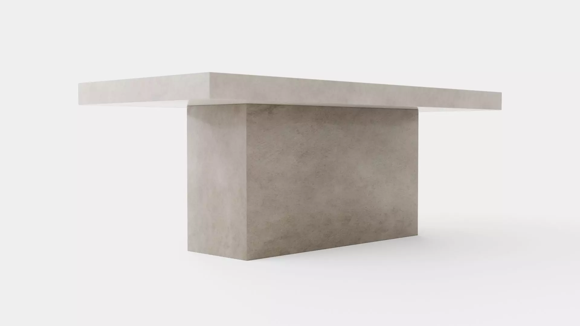 Campos dining table grey 200cm Low-poly 3D model_0