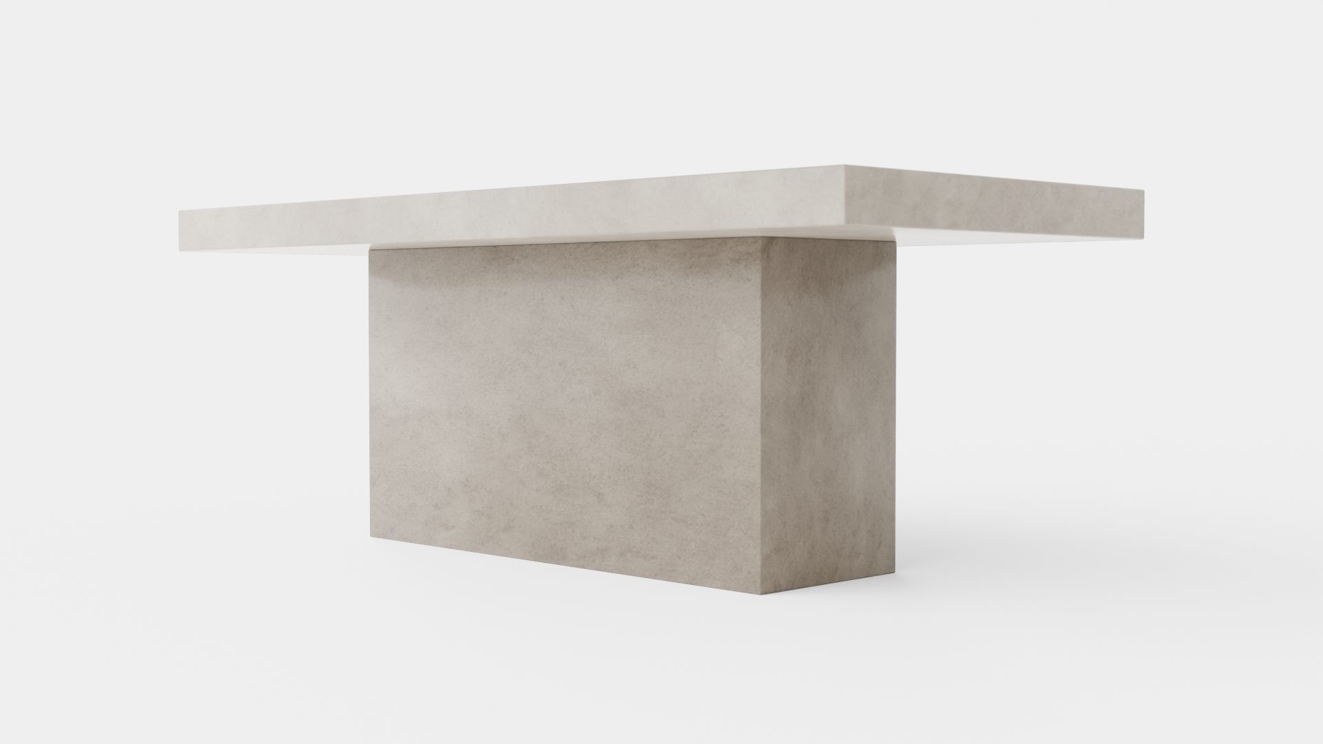 Campos dining table grey 200cm Low-poly 3D model_3