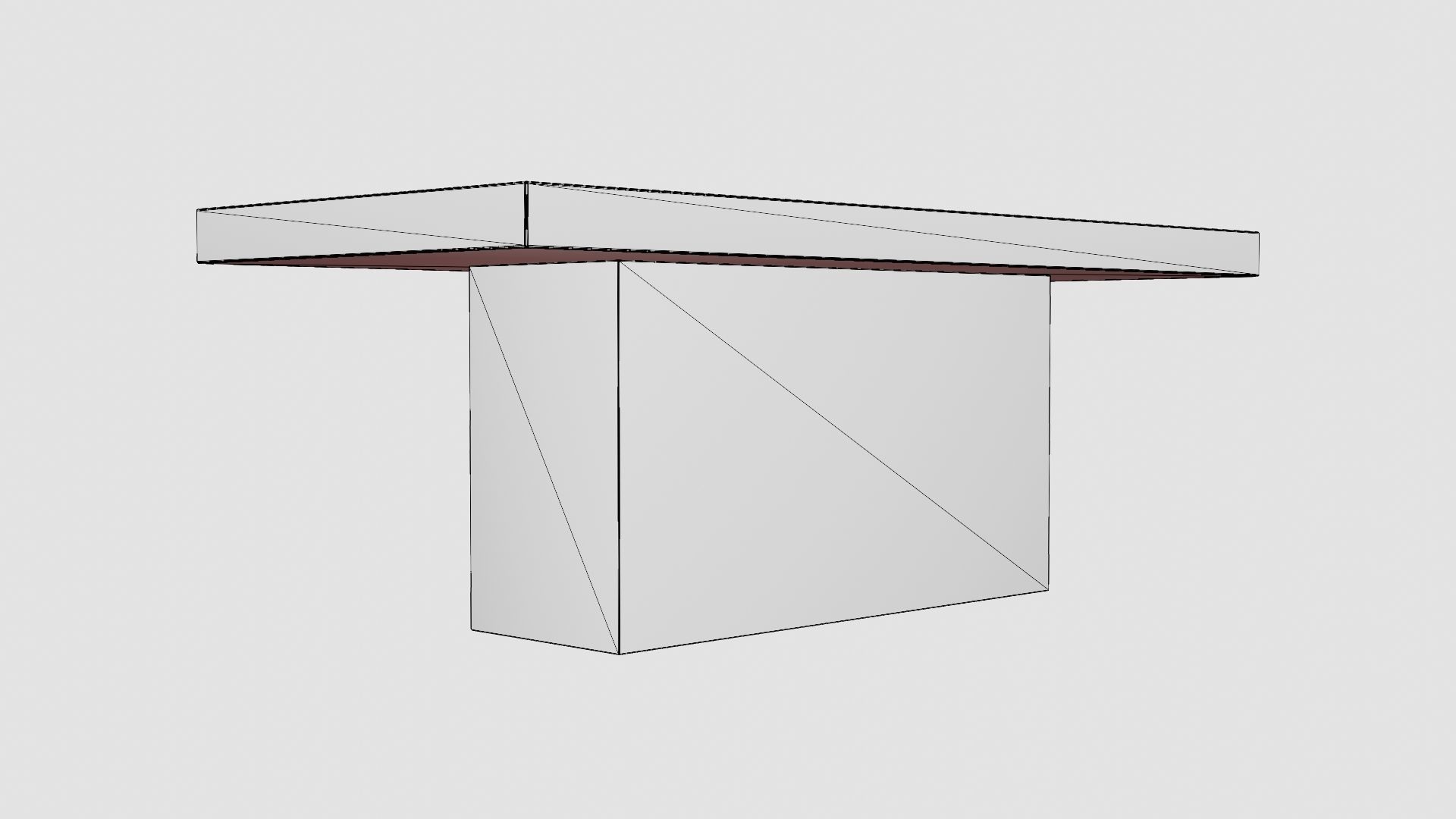 Campos dining table grey 200cm Low-poly 3D model_7