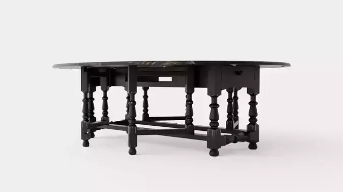Balmoral dining table black