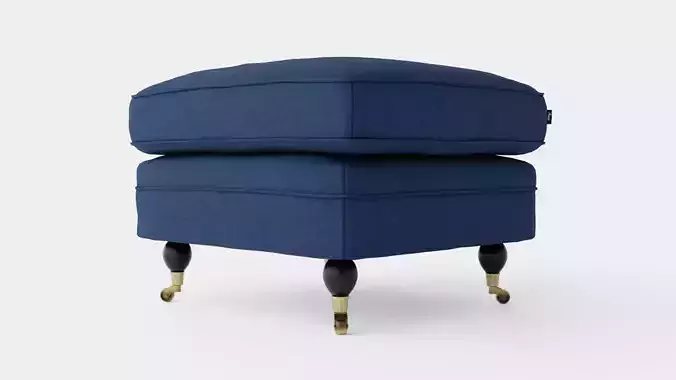 Howard ottoman indigo