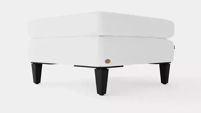 Los Angeles ottoman off-white