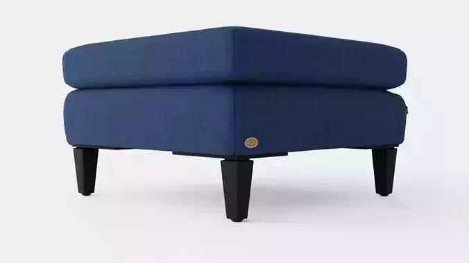 Los Angeles ottoman indigo