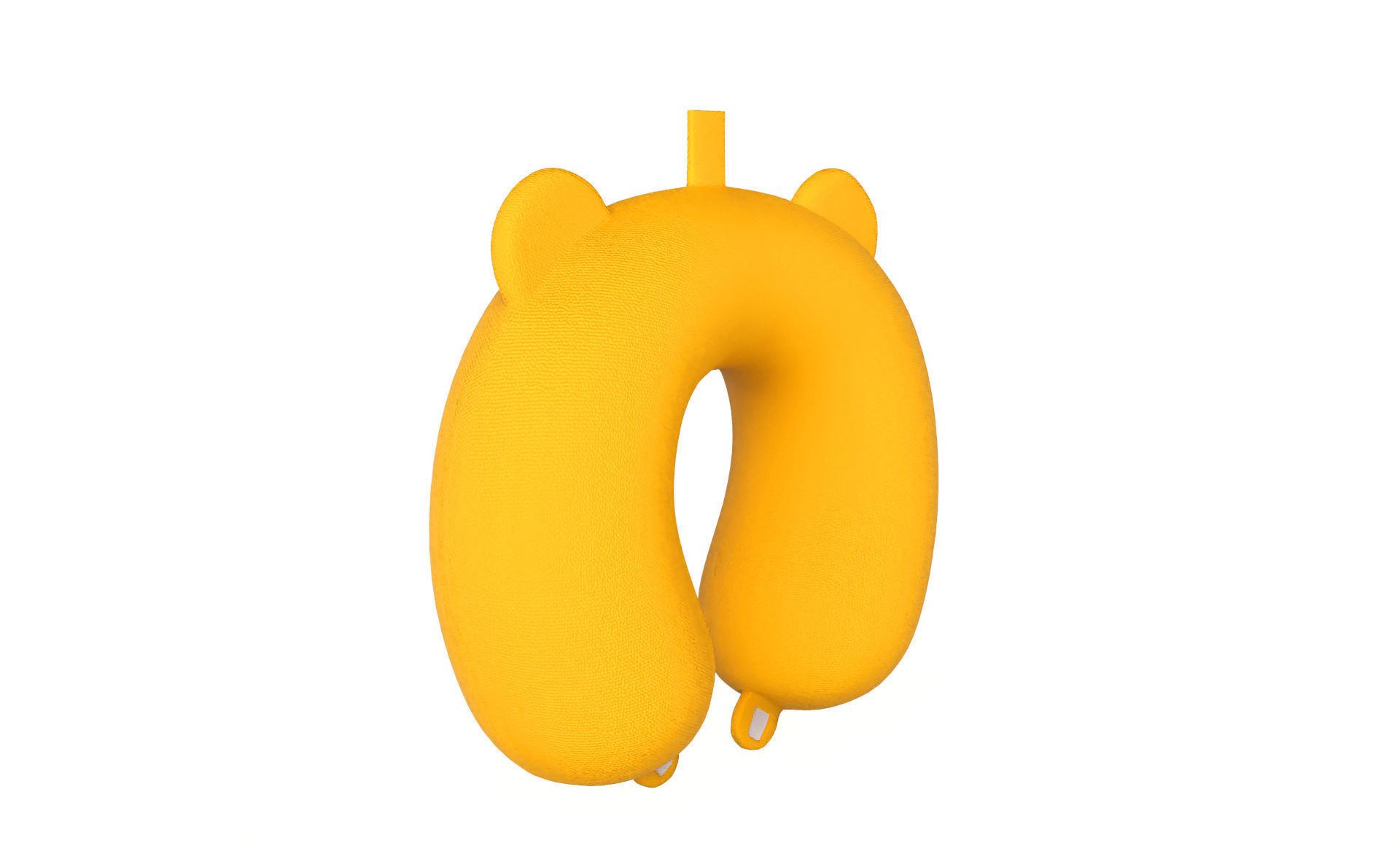 Cartoon Tiger U-Shaped Neck Pillow Low-poly 3D model_9